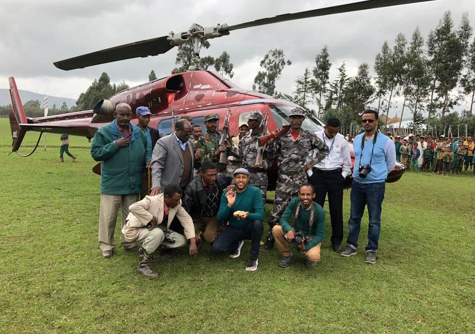 Rainbow Car Rental and Tours in partnership with its sister company has successfully organized a Helicopter trip to Lake Dendi for Ethiopian Tour Operators